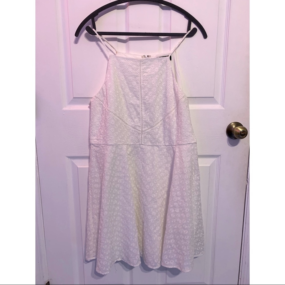 Trixxi Brand White Eyelet Dress